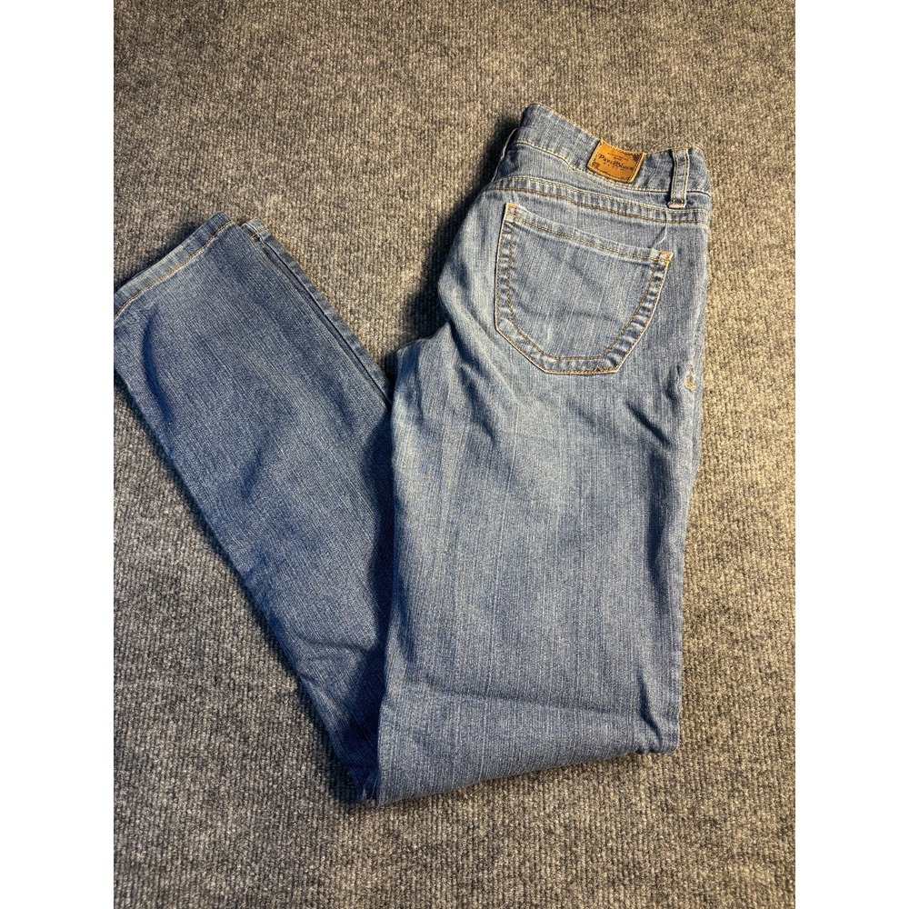Paris Blues Straight Jeans Womens 5 Blue Denim Low Rise Perfect Faded Streetwear